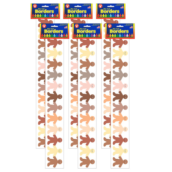 Hygloss Products Multicultural Kids Mighty Brights™ Border, 36 Feet/Pack, PK6 33607